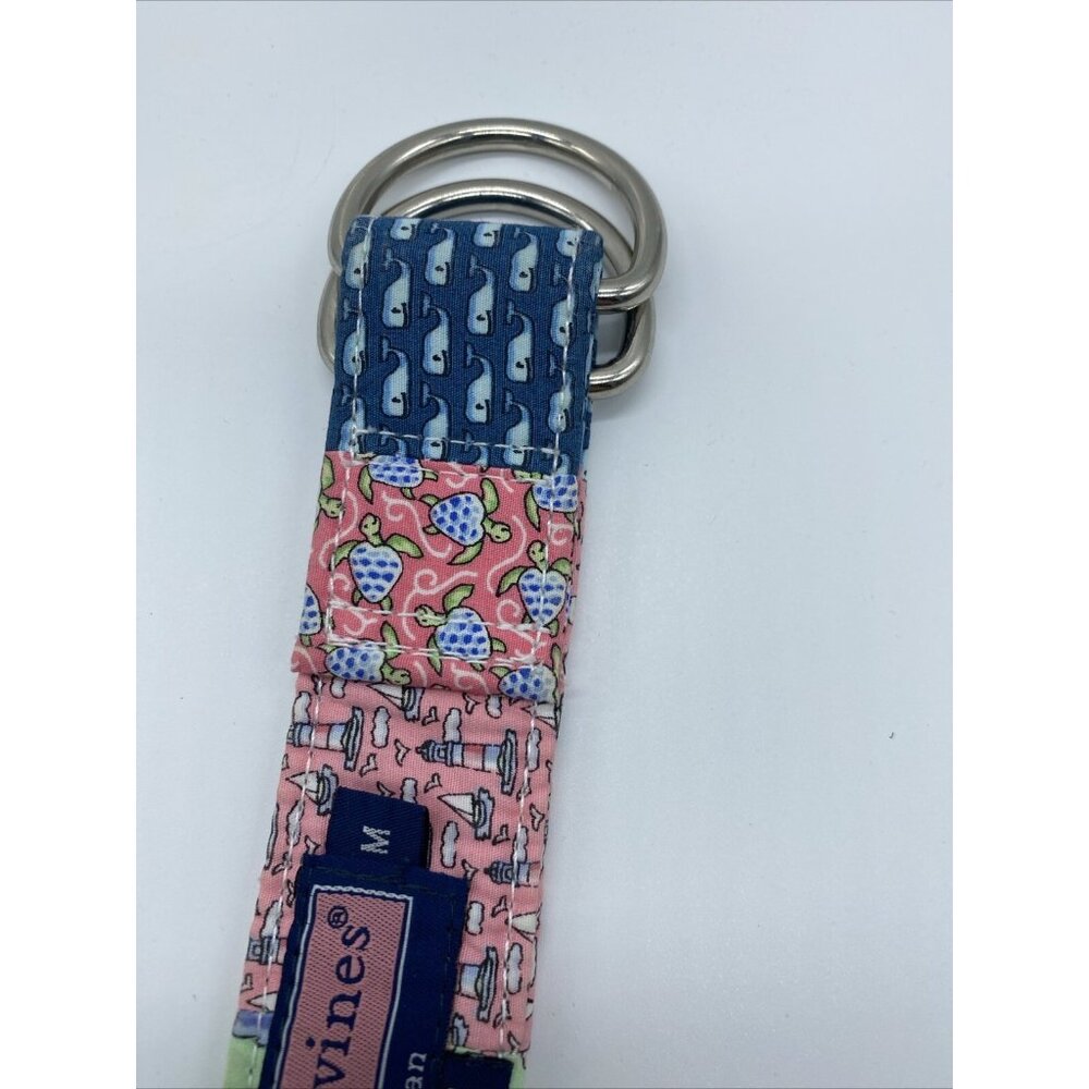 Vineyard Vines Multicolor Patchwork Canvas D Ring… - image 5